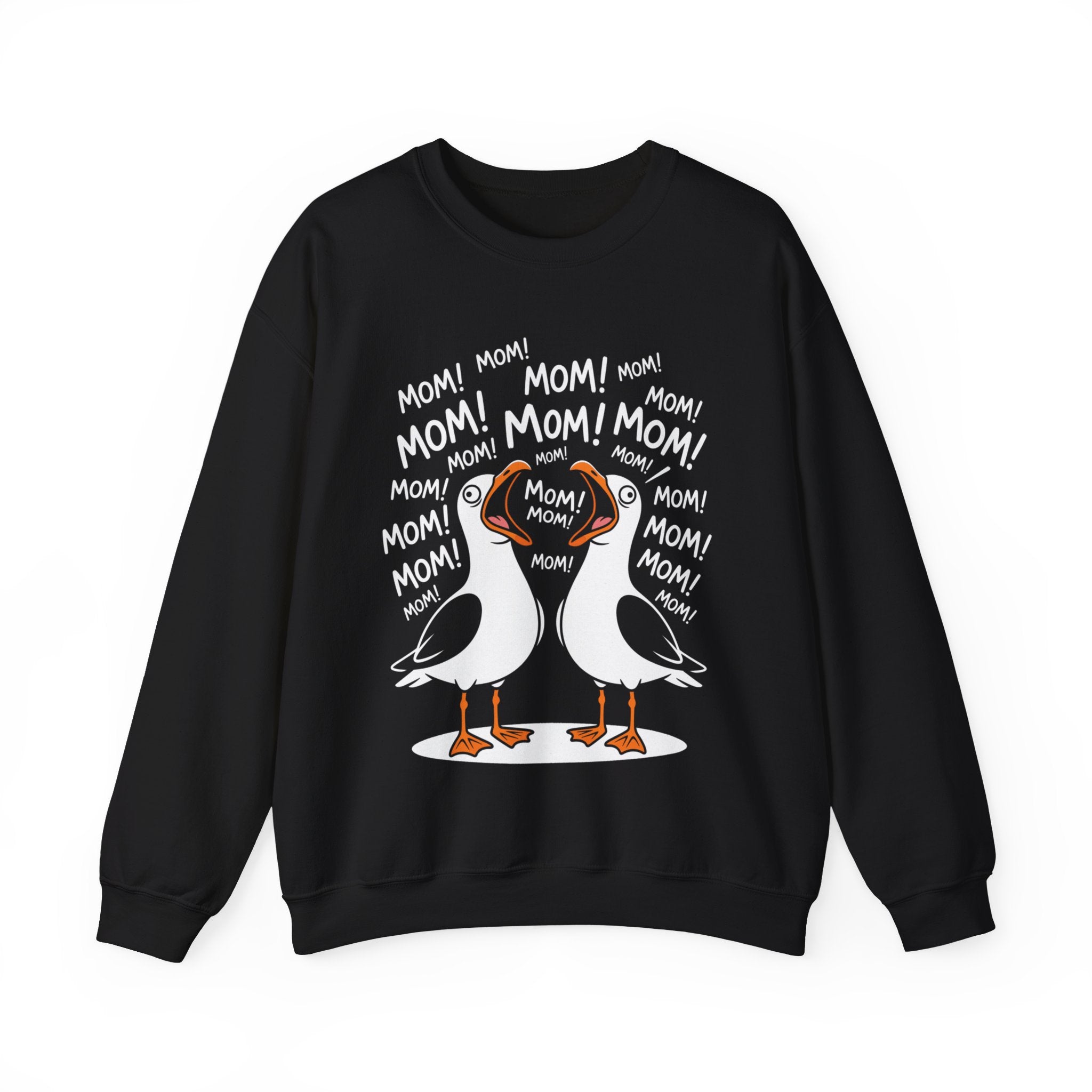 Mom! Mom! Seagull Crewneck – Funny Motherhood Sweatshirt