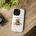 Bookaholic Aesthetic Tough iPhone Case – Cute Book Lover Phone Case for Readers. Available in (Glossy & Matte) Iphone 14 15 16 17 Pro, Pro Max, Air, Plus