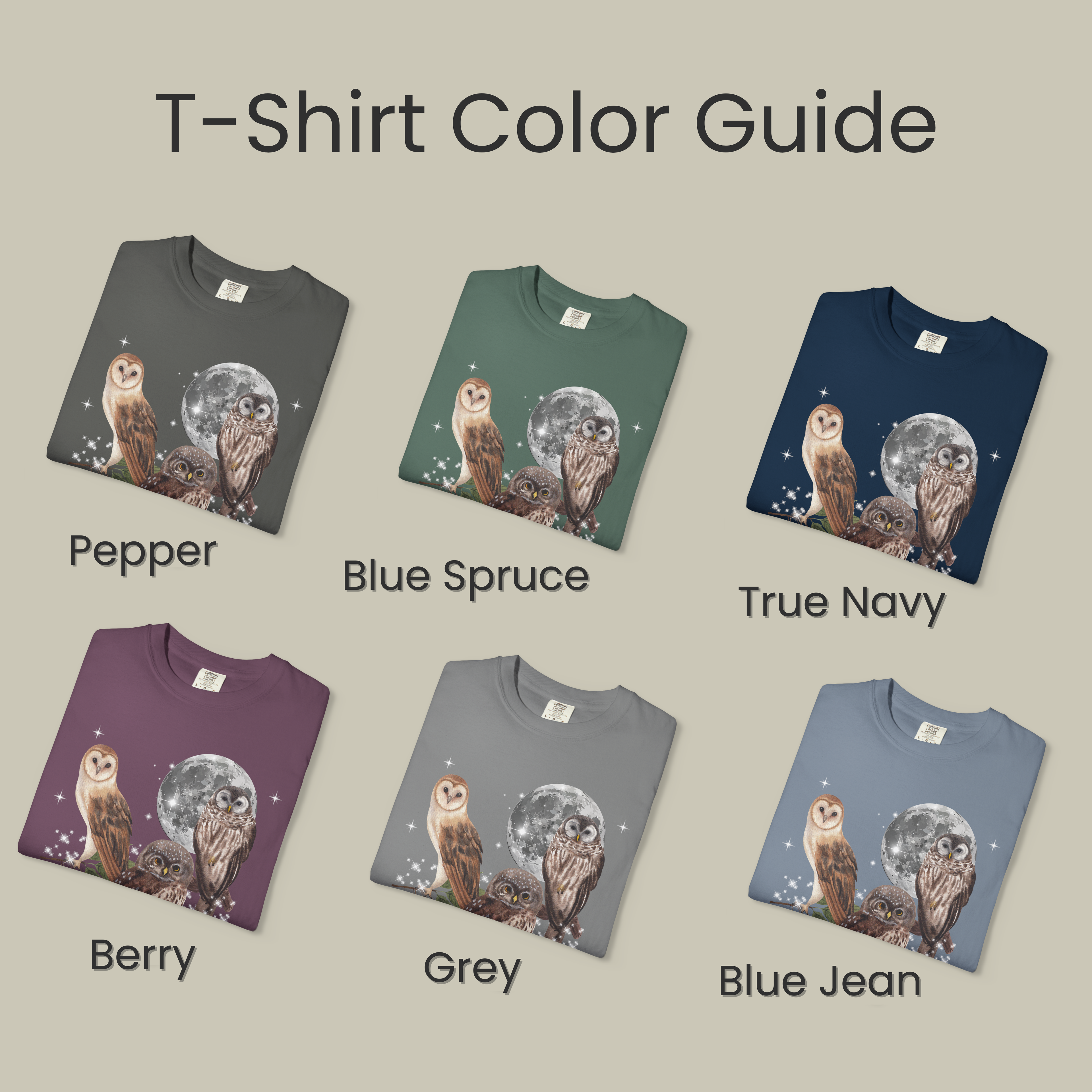 Moonlit Owl Graphic Tee | Nature Lover Shirt