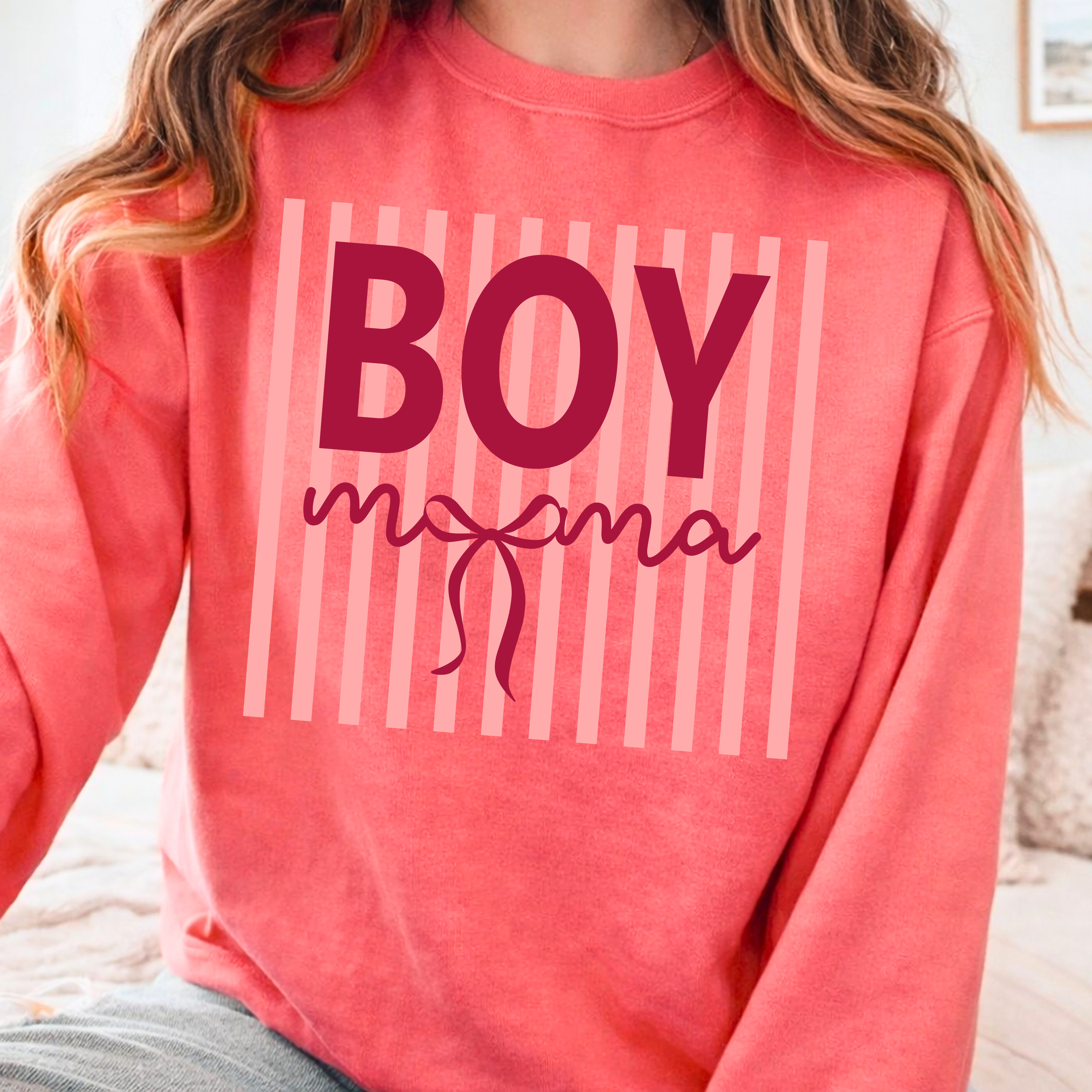 Boy Mom Sweatshirt | Minimalist Mama Crewneck