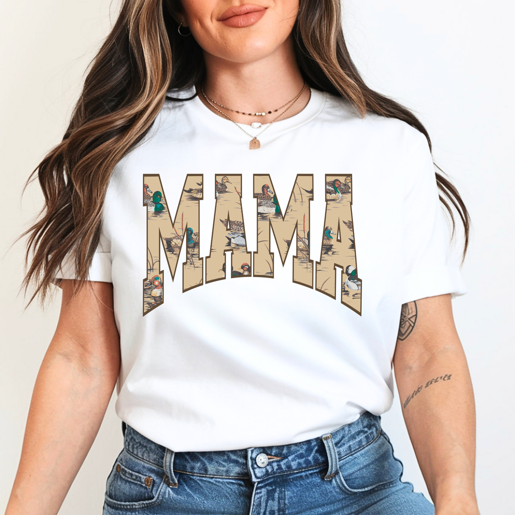 MAMA Camo Arch T-Shirt – Vintage Floral Camouflage Mom Tee
