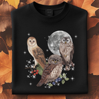 Moonlit Owl Graphic Tee | Nature Lover Shirt