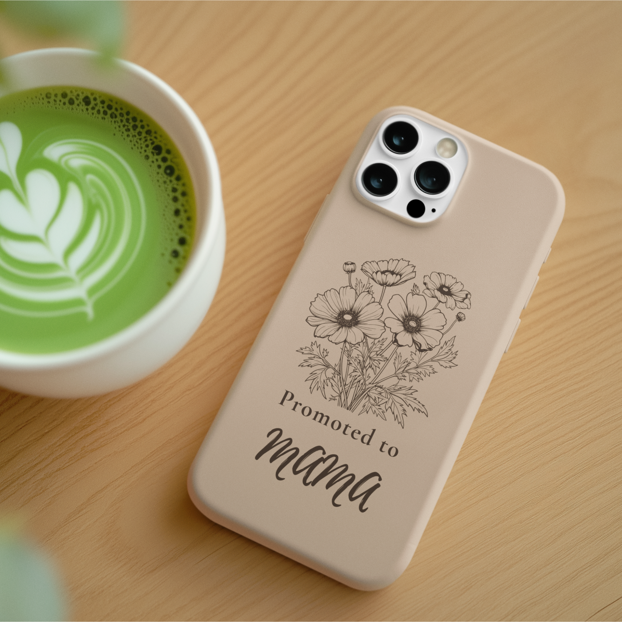 Aesthetic mama phone case for iPhone, thoughtful gift idea for new moms and pregnancy announcement