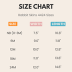 Baby onesie size chart newborn NB 6M 12M 18M 24M measurements