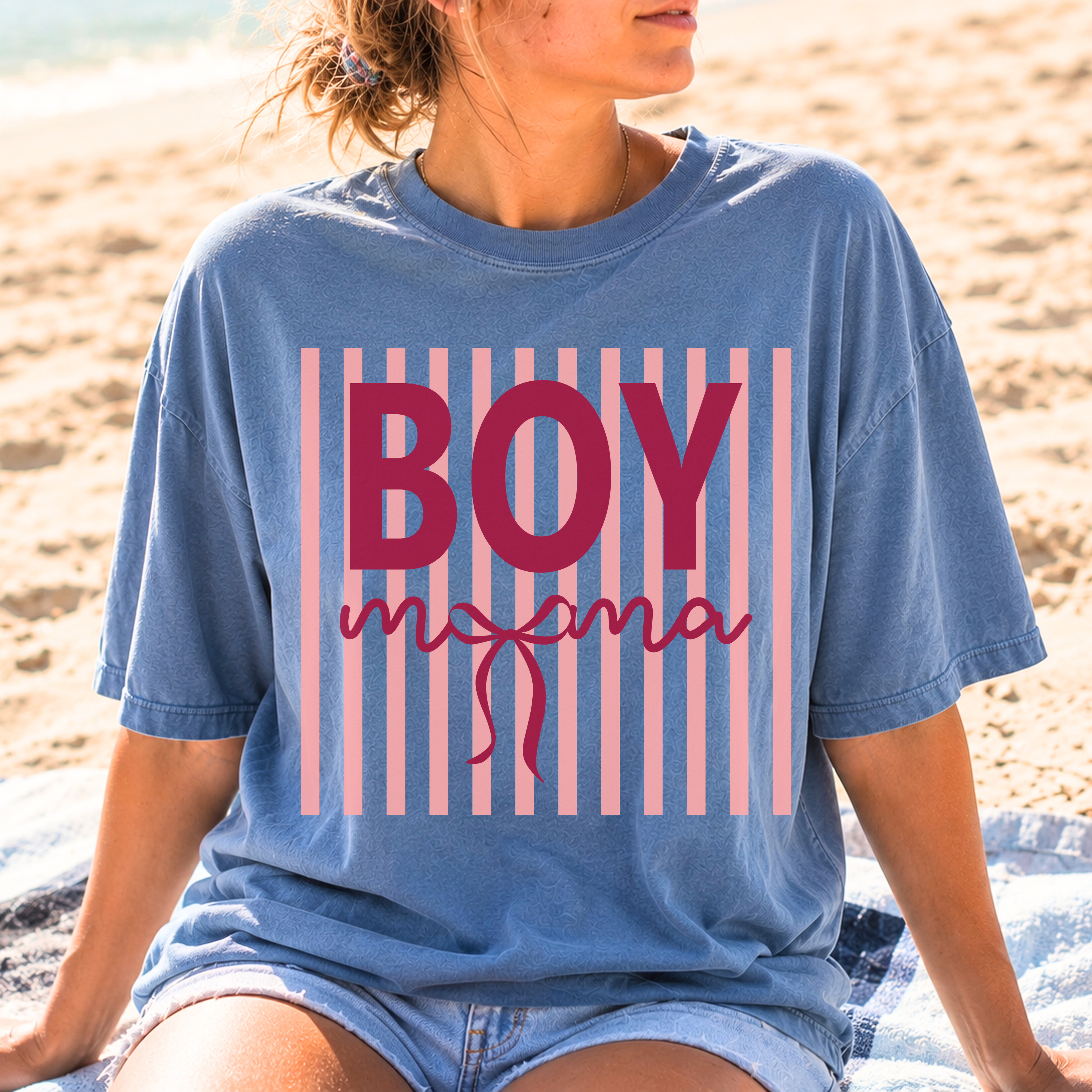 Blue Jean Boy Mama shirt soft graphic tee