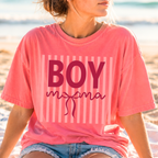Watermelon pink Boy Mama t-shirt for mothers of boys