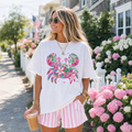 Pink Coastal Crab Graphic Tee