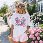 Pink Coastal Crab Graphic Tee