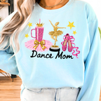Chambray blue dance mom sweatshirt aesthetic ballet mom crewneck recital gift idea