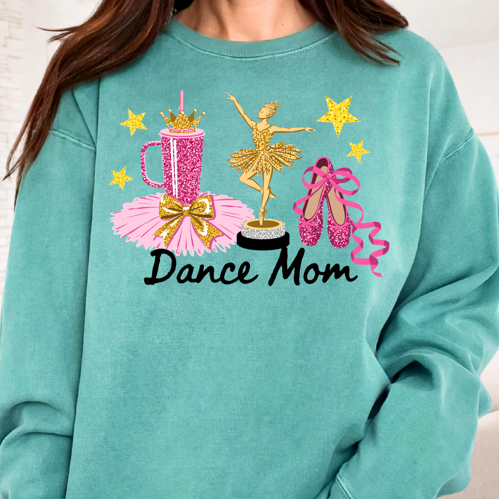 Light green dance mom sweatshirt fresh color ballet mom gift soft stylish crewneck