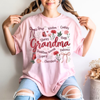 Blossom pink grandma shirt floral design cute nana gift mothers day