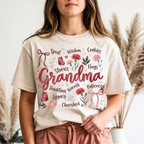 Ivory grandma floral shirt vintage aesthetic mothers day gift for grandma