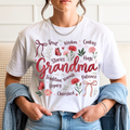 Grandma floral shirt white comfort colors 1717 mothers day gift vintage grandma tee