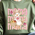 Green Mama Goose sweatshirt, mom life crewneck, trendy funny mom sweatshirt, cozy gift for mothers
