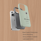 Matte sage green mama loading 2026 iPhone cases aesthetic pregnancy gift for new moms