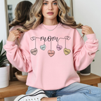Light pink mama sweatshirt cute mothers day gift for mom heart design