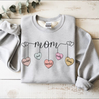 Sports grey mama sweatshirt for women, trendy mom outfit, cozy aesthetic crewneck, gift for mom Mother’s Day