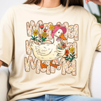 Silly goose mama shirt natural color cute floral goose funny mom t-shirt Mother’s Day gift