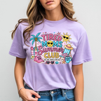 Tired Moms Summer Club shirt in Orchid purple color