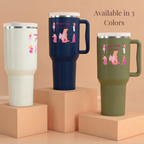 40oz tumbler available in multiple colors, stylish mama gift cup options